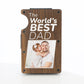 Personalised Aluminium Metal Card Wallet - World's Best Dad