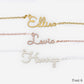 Personalised 18K Gold Necklace with Custom Name - Font 6