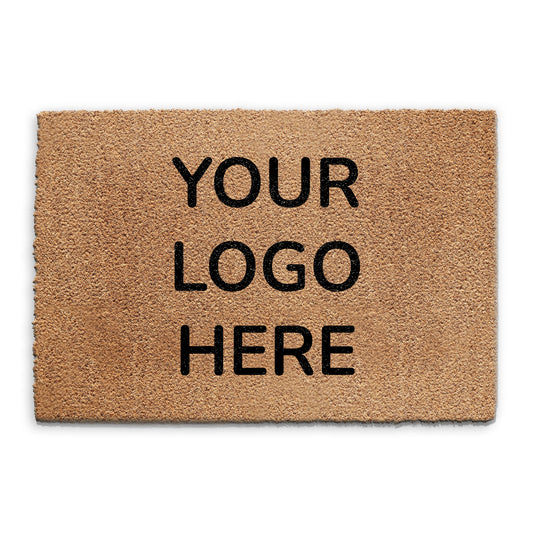 Personalisierte Fußmatte aus Kokosfaser – Laden Sie Ihr Logo hoch