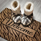 Coir Doormat - Tiger Print Welcome