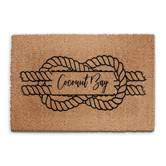 Personalised Doormat - Sailors Knot and Name