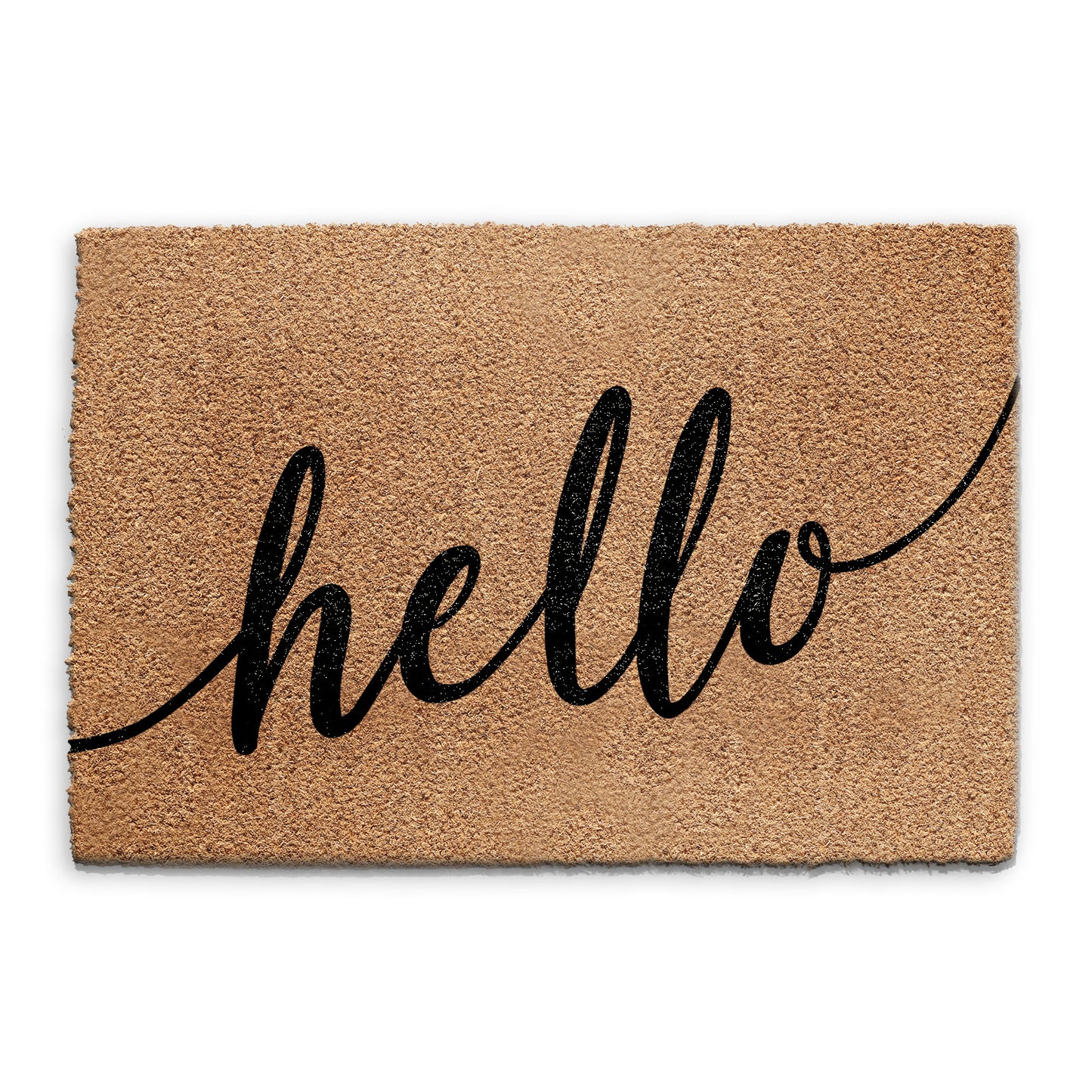 Coir Doormat - Calligraphy Hello