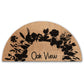 Personalised Doormat - Flowers Circle Welcome