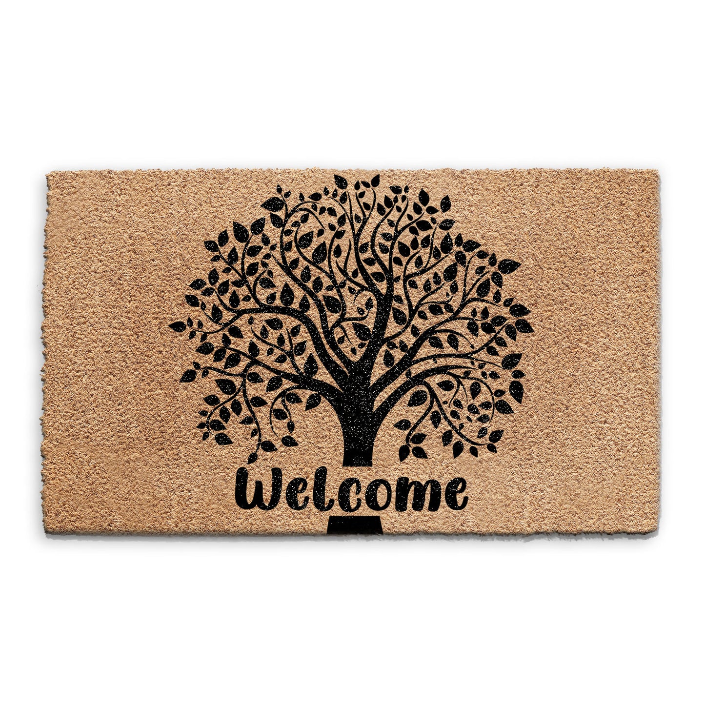 Coir Doormat - Welcome Tree