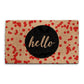 Coir Doormat - Red Speckled Welcome