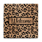 Coir Doormat - Leopard Print Welcome