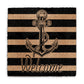 Coir Doormat - Striped Nautical Anchor Welcome