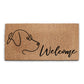 Coir Doormat - Curly Dog Welcome