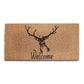 Coir Doormat - Welcome Deer Stags Head