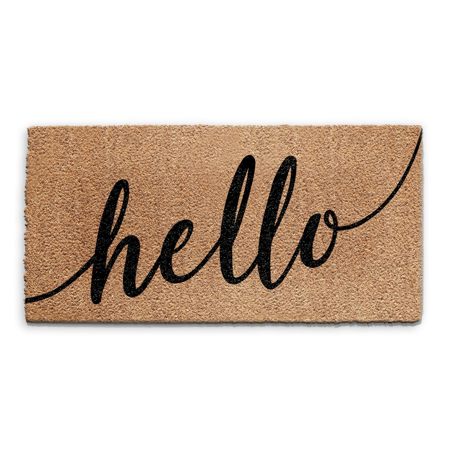 Coir Doormat - Calligraphy Hello