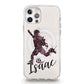 Personalised Magsafe iPhone Case - Maroon Footballer and Name