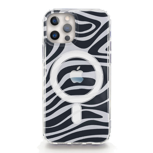 iPhone MagSafe White Swirl Phone Case