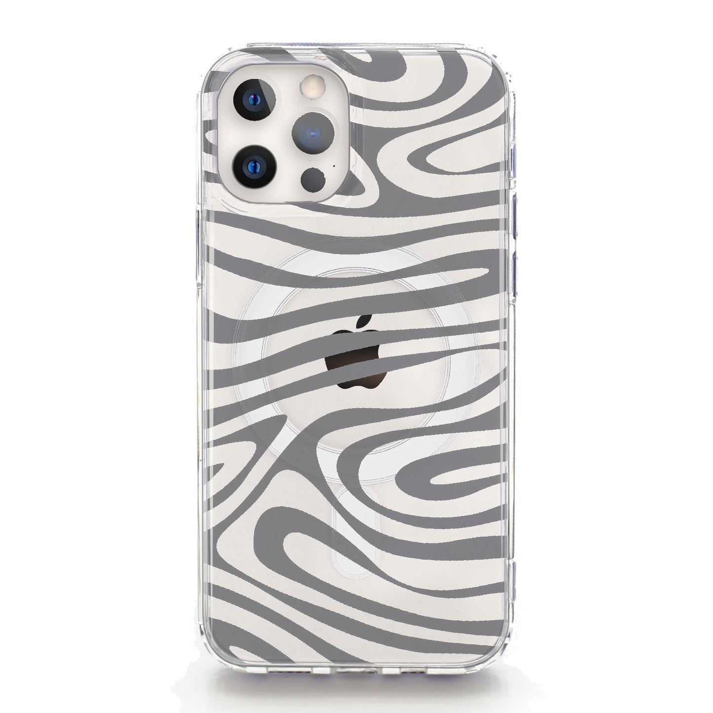 iPhone MagSafe Grey Swirl Phone Case