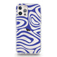 iPhone MagSafe Navy Blue Swirl Phone Case