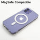Personalised Magsafe iPhone Case - Black/White Stripe Marble Monogram