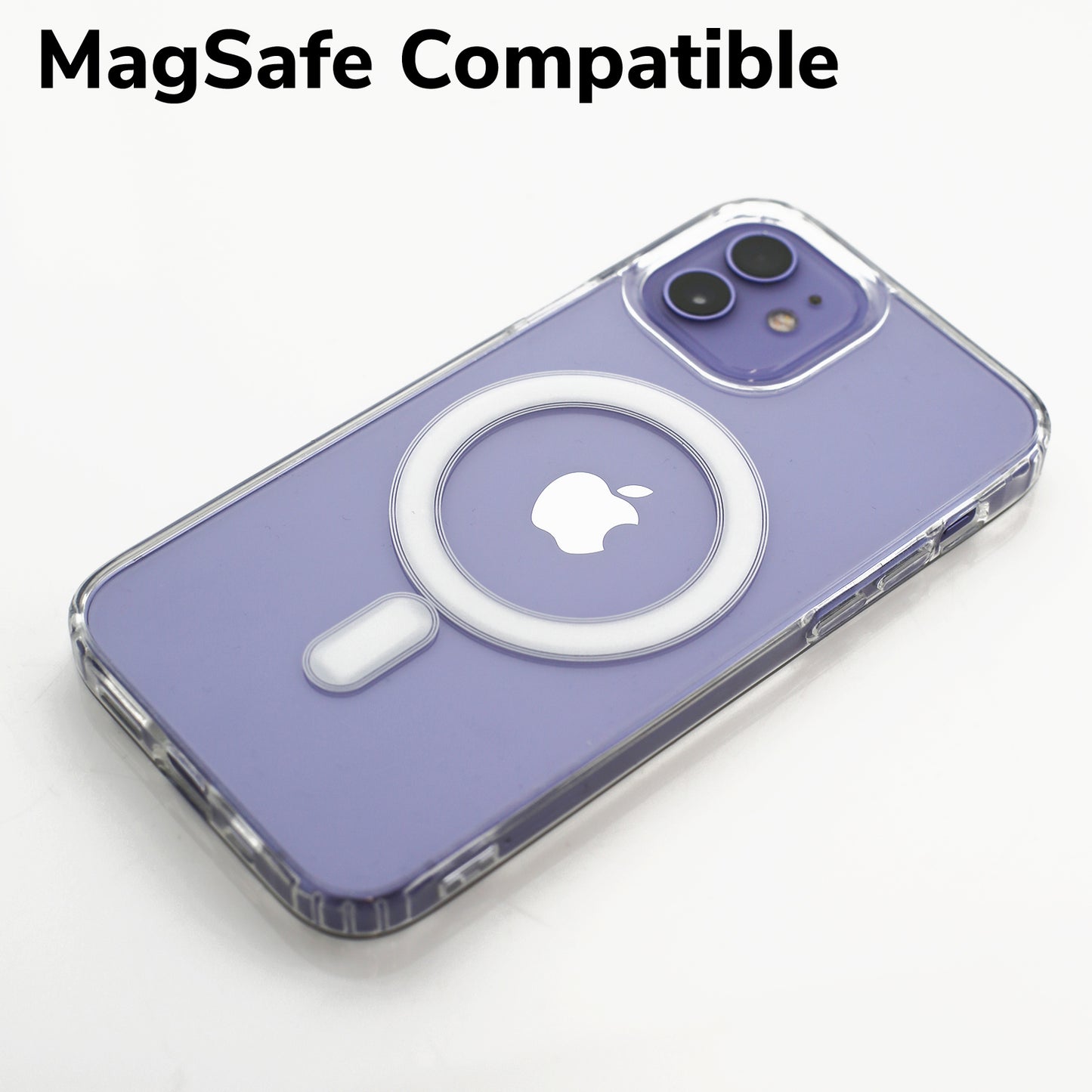 Personalised Magsafe iPhone Case - Purple Grain and Name