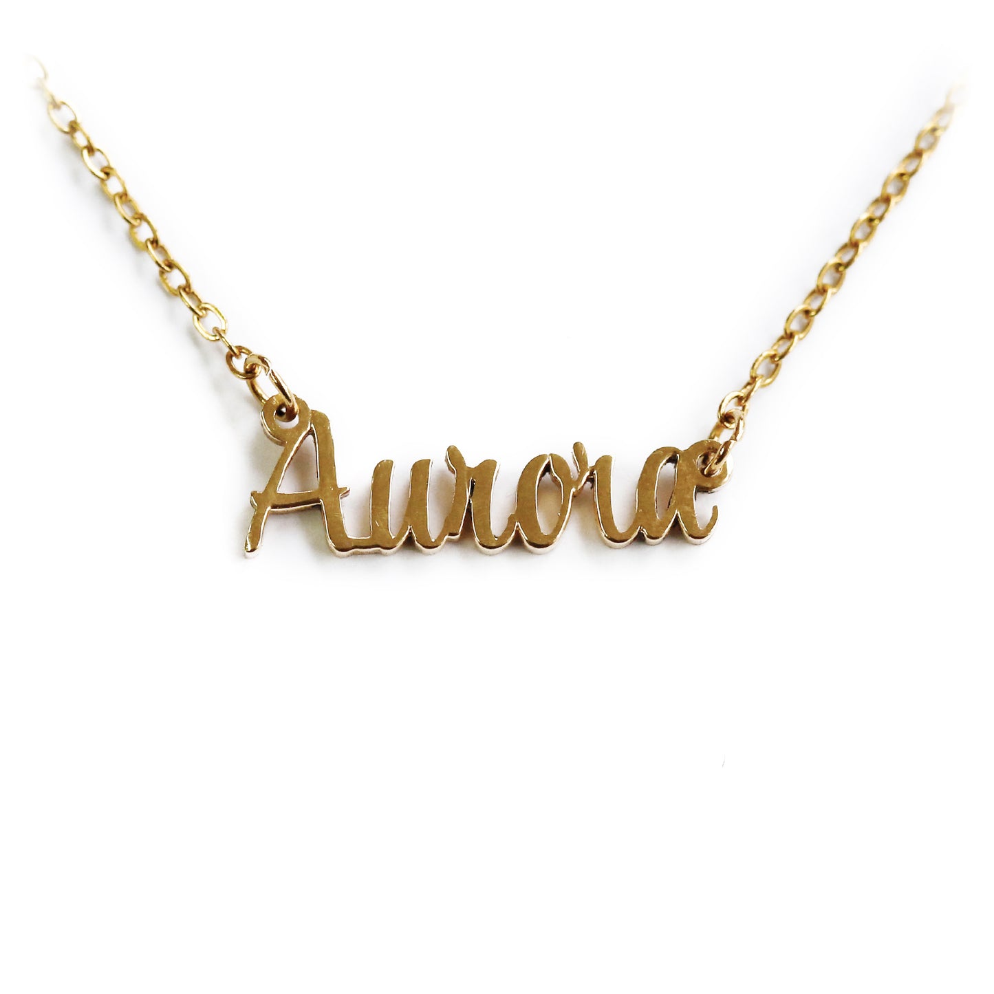 Personalised 18K Gold Necklace with Custom Name - Font 3