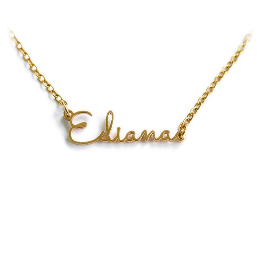 Personalised 18K Gold Necklace with Custom Name - Font 6