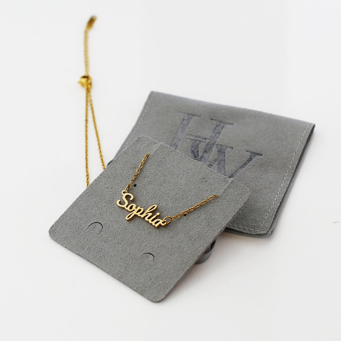 Personalised 18K Gold Necklace with Custom Name - Font 1