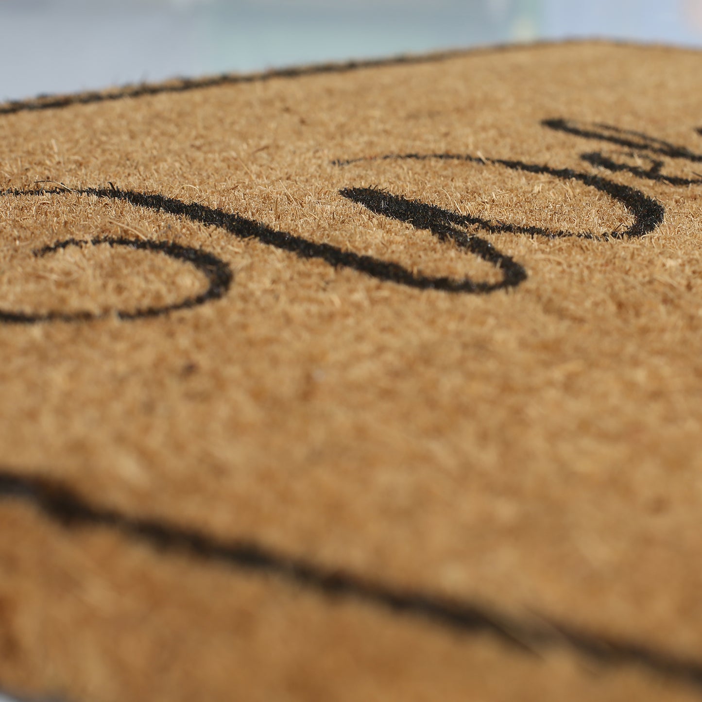 Coir Doormat - Zebra Print Welcome