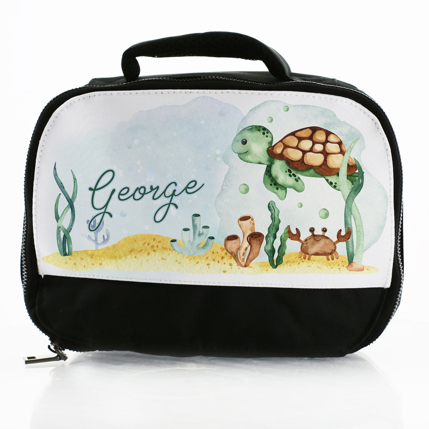 Personalised Lunch Bag with Sea Turtle & Name