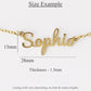 Personalised 18K Gold Necklace with Custom Name - Font 1