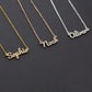 Personalised 18K Gold Necklace with Custom Name - Font 6