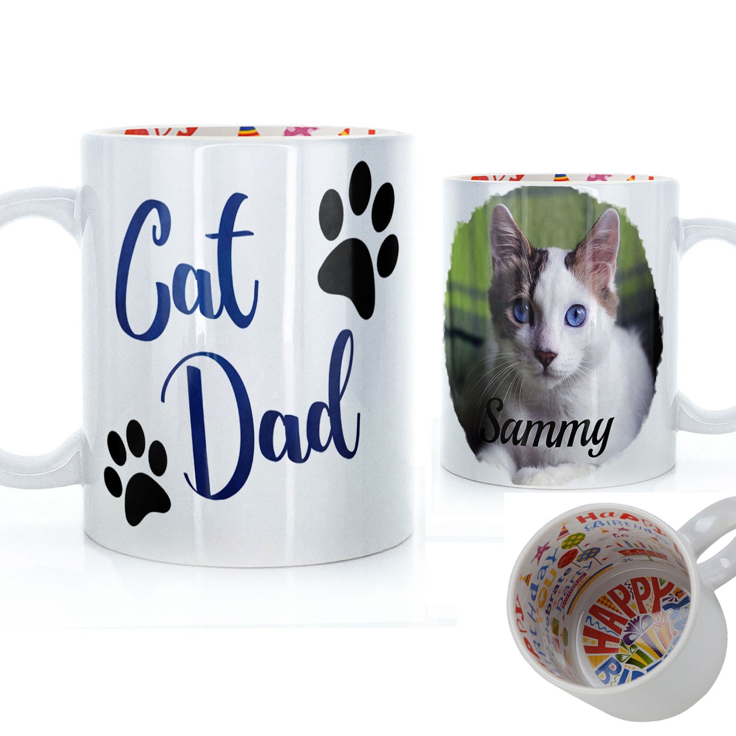 Personalised Father's Day Mug - Cat Dad Photo Upload