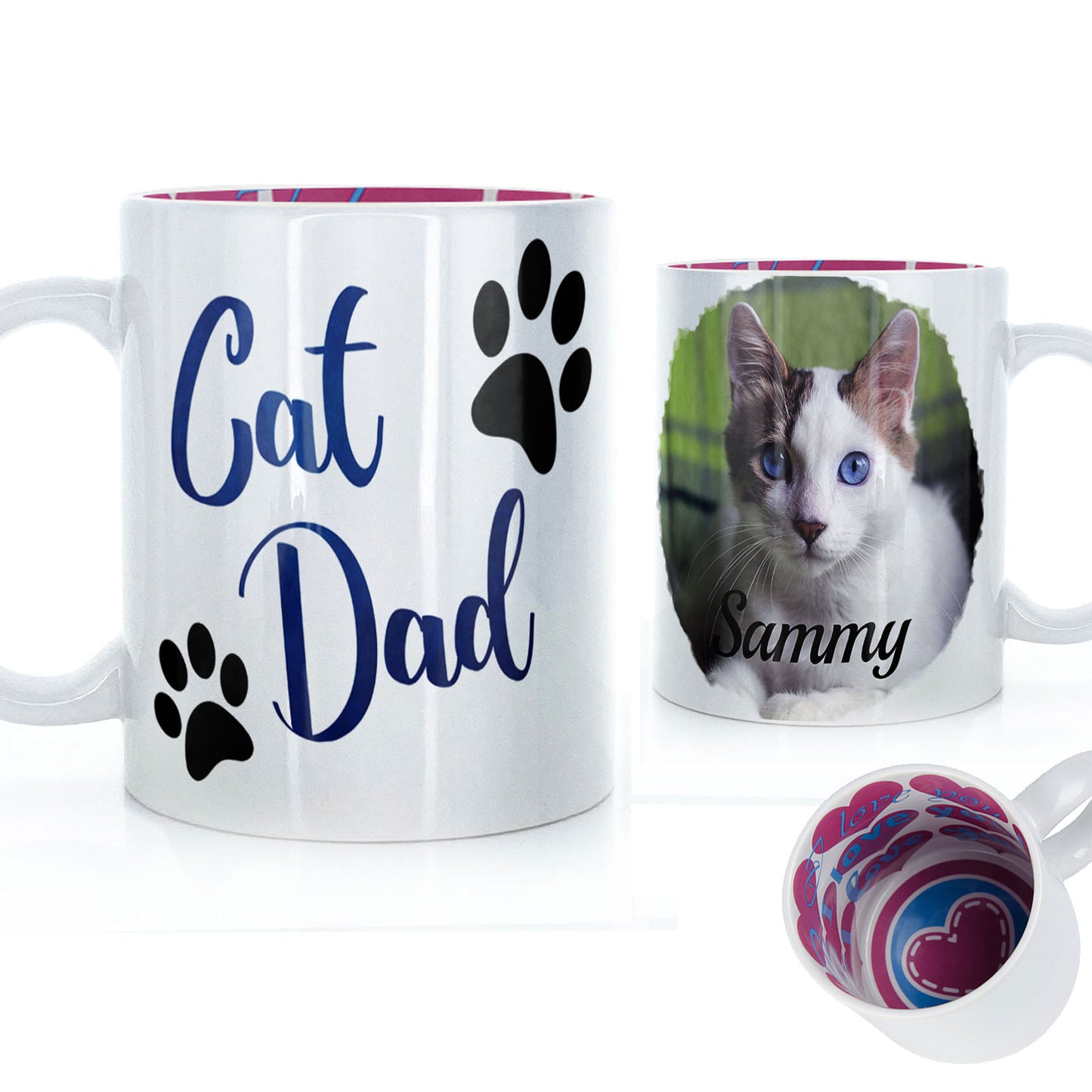 Personalised Father's Day Mug - Cat Dad Photo Upload