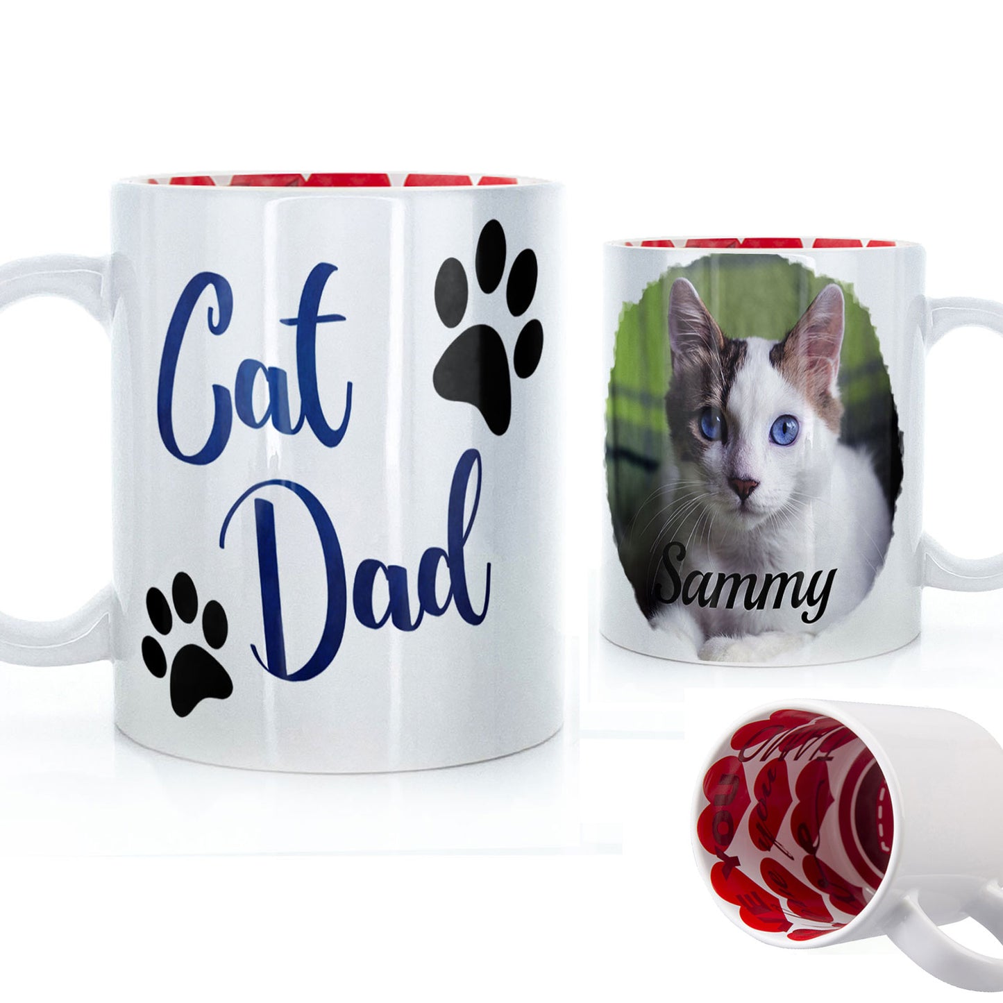 Personalised Father's Day Mug - Cat Dad Photo Upload