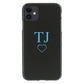 Personalised Google Phone Gel Case with Light Blue Block Initials and Heart