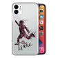 Personalised Motorola Phone Hard Case - Maroon Football Star with White Outlined Text