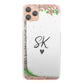 Personalised Google Phone Hard Case with Pink Flower Tree and Heart Accented Initials