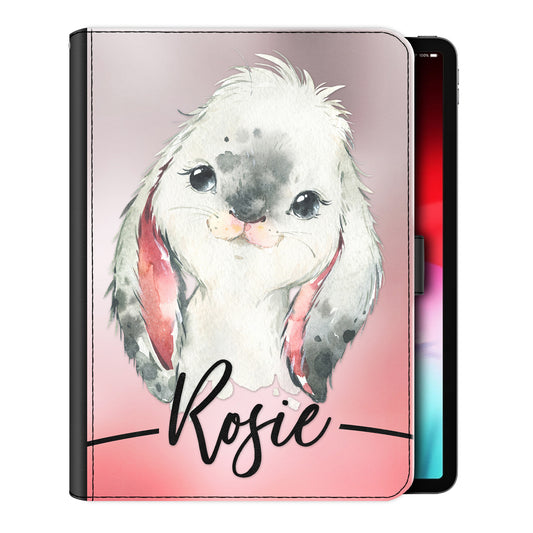 Personalised iPad Case with Baby Rabbit and Name