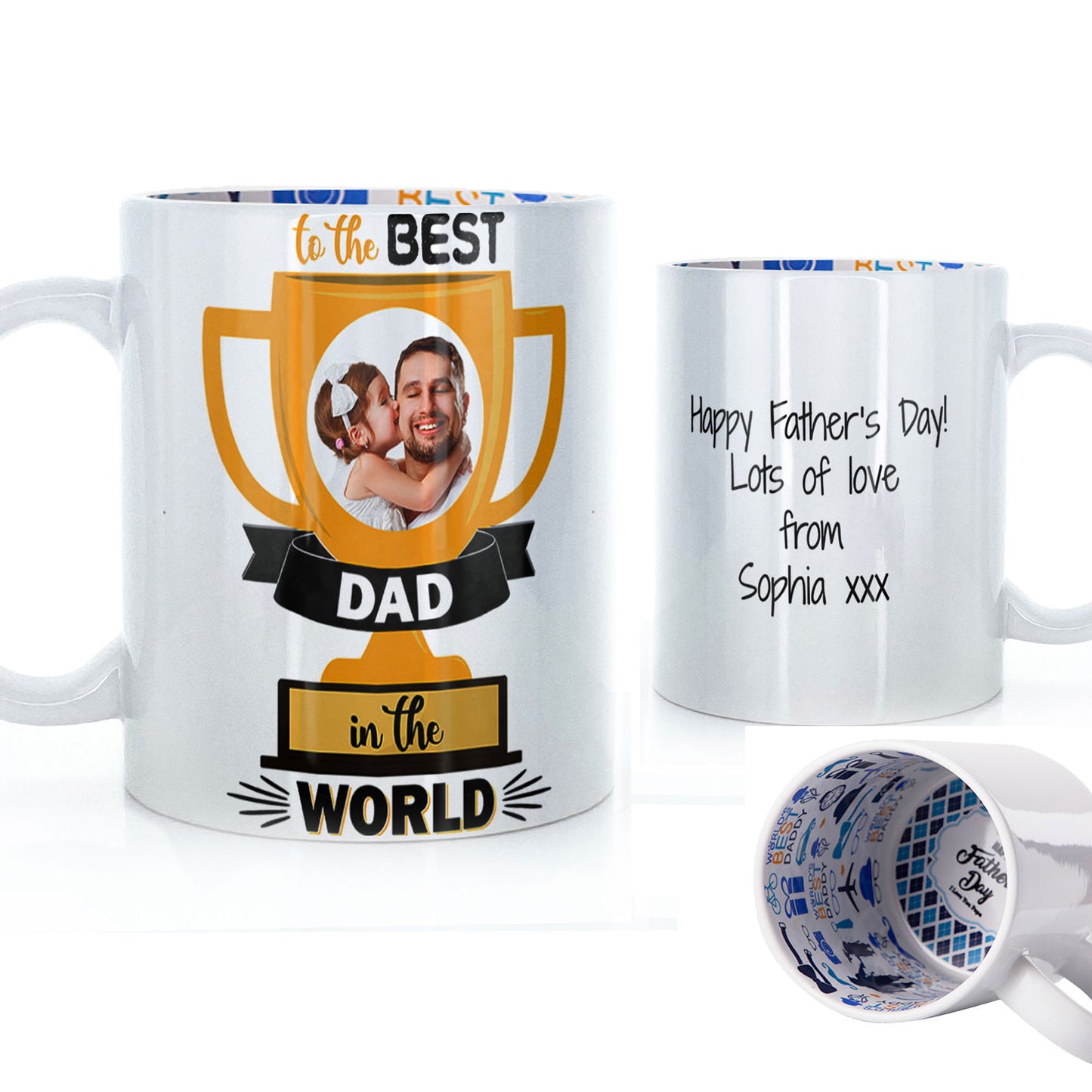 Personalisierte Vatertagstasse – Der beste Papa der Welt
