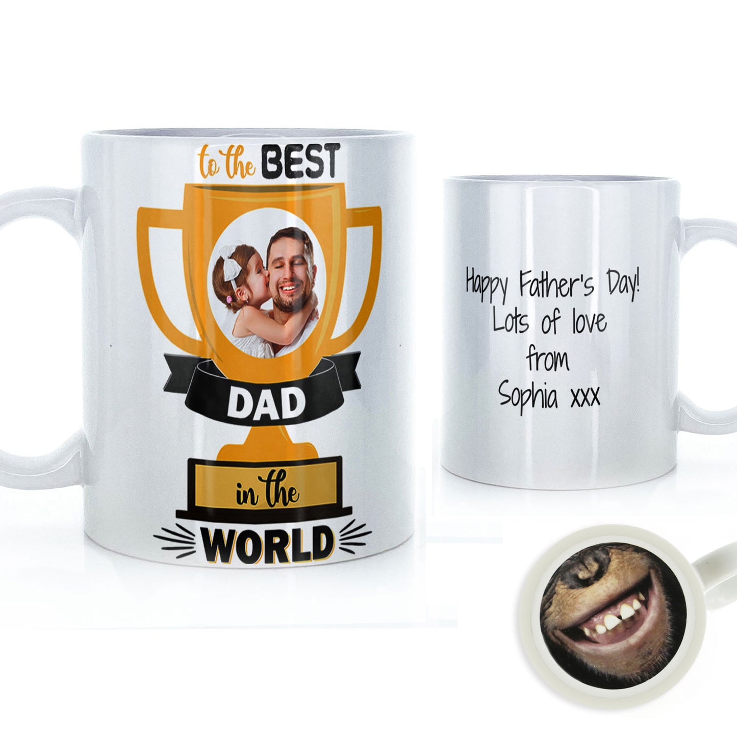 Personalisierte Vatertagstasse – Der beste Papa der Welt