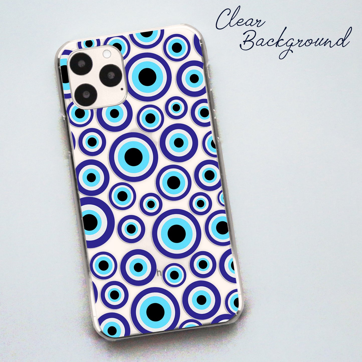 Evil Eyes Phone Case for Apple iPhone - Purple Eyes Stickerbomb