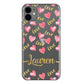 Personalised Honor Phone Hard Case with Love Hearts and Cute Gold Text