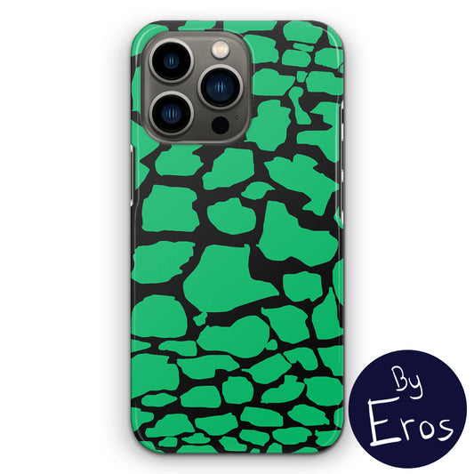 Apple iPhone Hard Case with Green & Black Camo by Eros