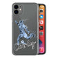 Personalised Nokia Phone Hard Case - City Blue Football Star with White Outlined Text
