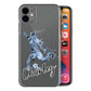 Personalised Honor Phone Hard Case - City Blue Football Star with White Outlined Text