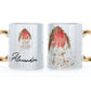 Personalised Mug with Stylish Text and Robin