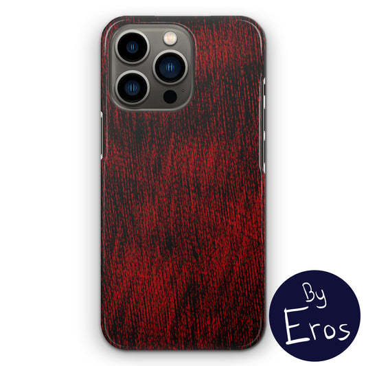Apple iPhone Hard Case with Red Inscription by Eros