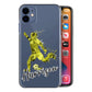 Personalised Motorola Phone Hard Case - Zesty Yellow Football Star with White Outlined Text