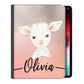 Personalised iPad Case with Young Lamb and Name