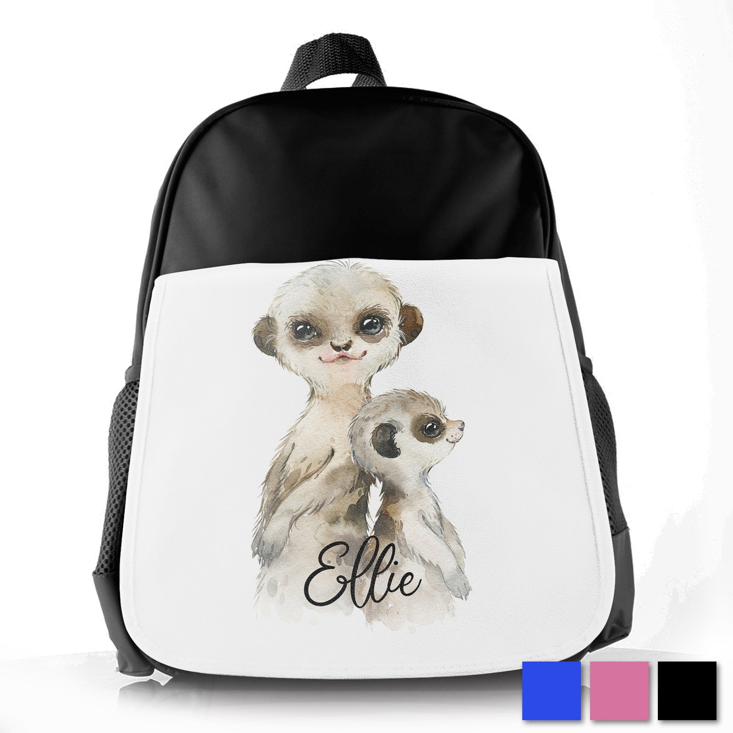 Personalised Meerkat Baby & Adult Kids School Bag/Rucksack