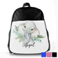 Personalised Elephant Blue Berry Kids School Bag/Rucksack