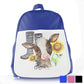 Personalised Cow Yellow Sunflower Kids School Bag/Rucksack