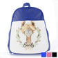 Personalised Alpaca Acorn Wreath Kids School Bag/Rucksack