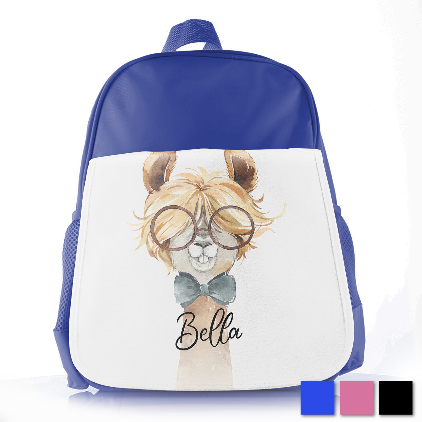 Personalised Alpaca Bow Tie Kids School Bag/Rucksack